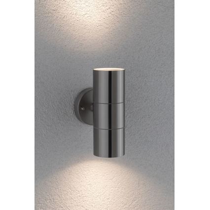 Paulmann 94331 - 2xGU10/10W IP44 Aplique de exterior FLAME 230V