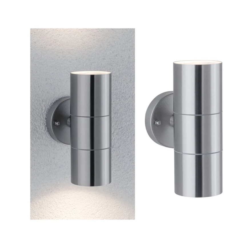 Paulmann 94331 - 2xGU10/10W IP44 Aplique de exterior FLAME 230V