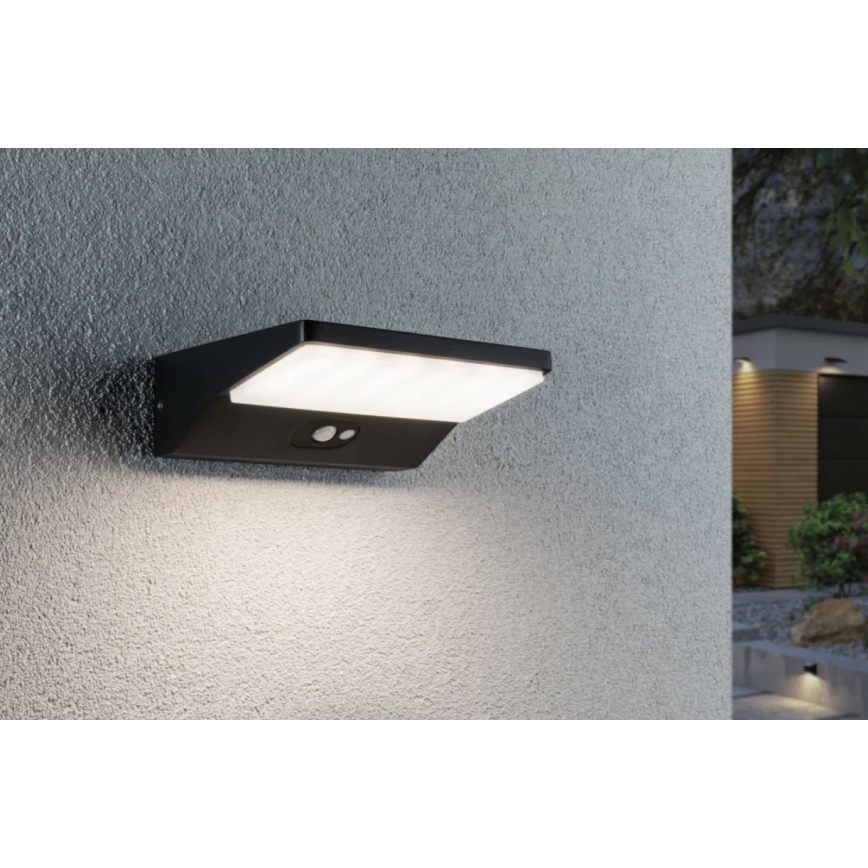 Paulmann 94333 - LED/7,4W IP44 Aplique para exterior con sensor HOUSE 230V