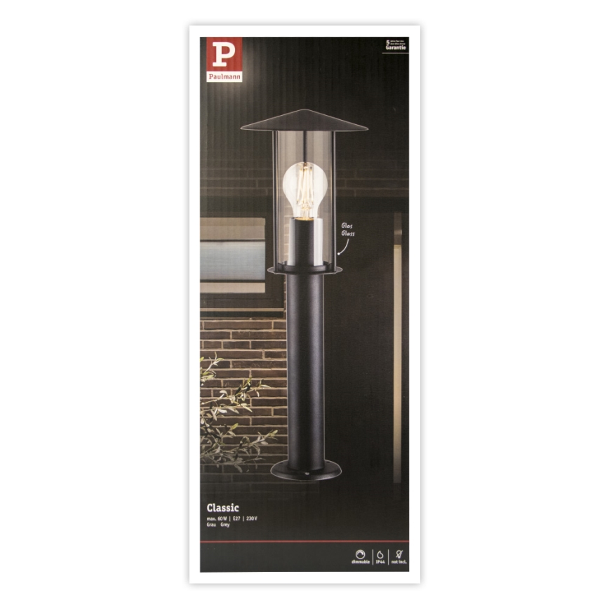 Paulmann 94397 - 1xE27/60W IP44 Lámpara de exterior CLASSIC 230V