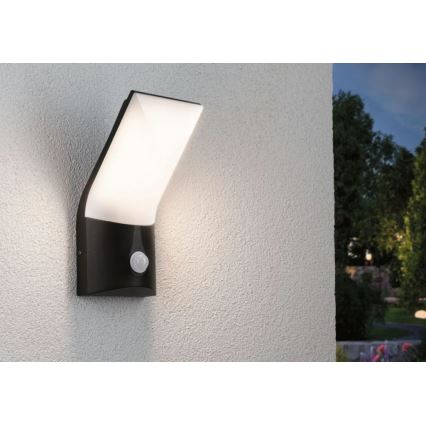 Paulmann 94402 - LED/10W IP44 Aplique para exterior con sensor ADYA 230V