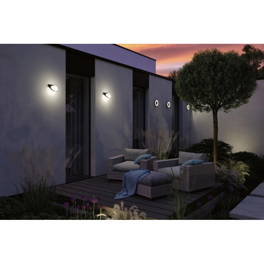 Paulmann 94409 - LED/4W IP44 Aplique de exterior CIRCEA 230V