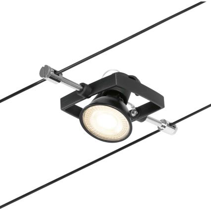 Paulmann 94434 - JUEGO 5xGU5,3/10W Foco para sistema de cadenas MAC 230V negro