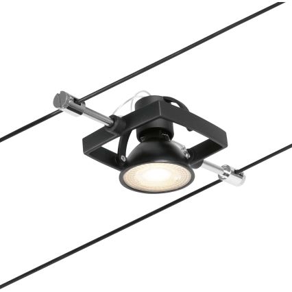Paulmann 94434 - JUEGO 5xGU5,3/10W Foco para sistema de cadenas MAC 230V negro