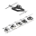 Paulmann 94434 - JUEGO 5xGU5,3/10W Foco para sistema de cadenas MAC 230V negro