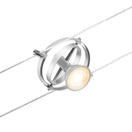 Paulmann 94436 - JUEGO 5xGU5,3/10W Foco para sistema de rieles CARDAN 230V cromo mate