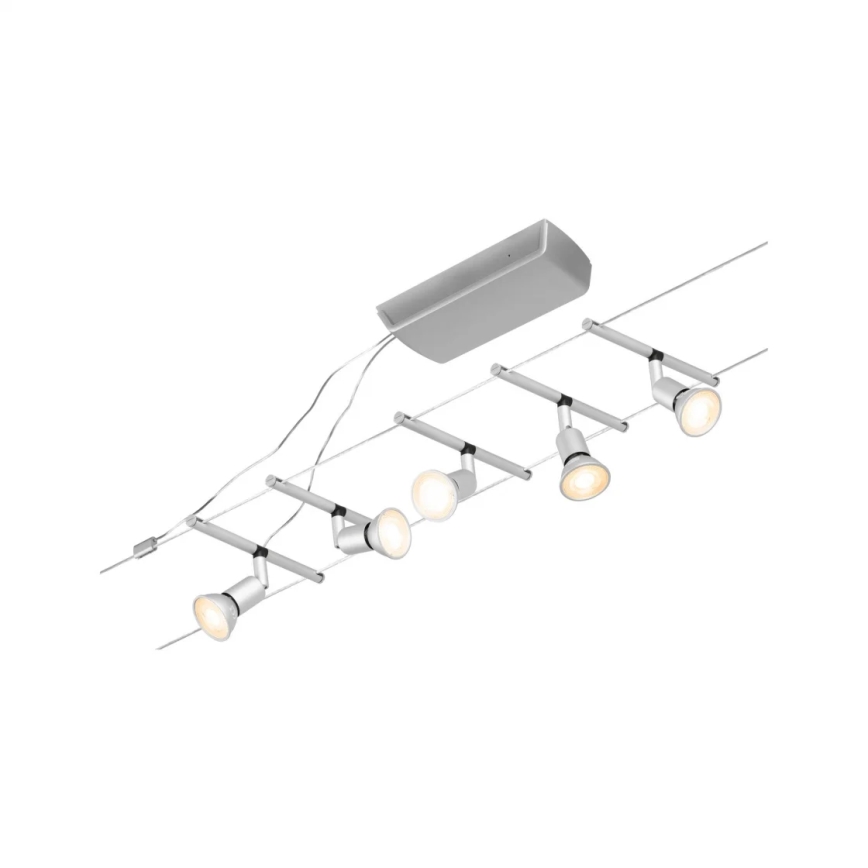 Paulmann 94442 - JUEGO 5xGU5,3/10W Foco para sistema de rieles SALT 230V cromo mate