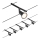 Paulmann 94446 - JUEGO 5xGU5,3/10W Foco para sistema de cadenas SALT 230V negro