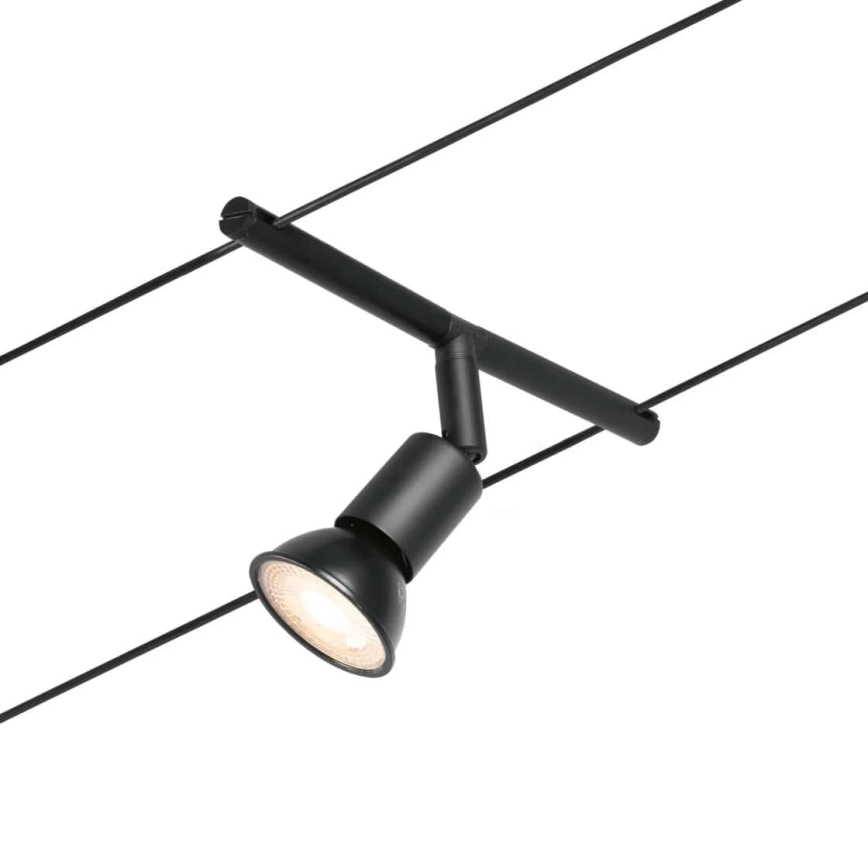 Paulmann 94446 - JUEGO 5xGU5,3/10W Foco para sistema de cadenas SALT 230V negro