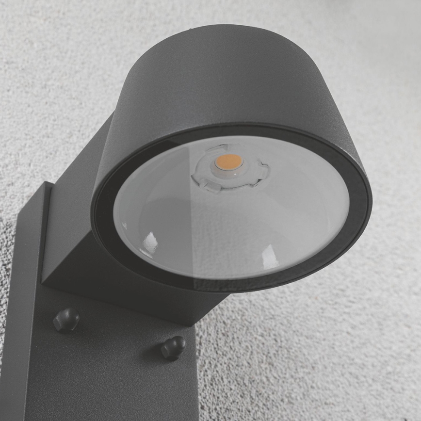 Paulmann 94453 - Aplique de exterior con sensor LED/6W IP44 CAPEA 230V