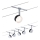 Paulmann 94457 - Juego de 5 focos LED de 4 W para sistema de cable CLEAR, 230 V, negro/cromo brillante