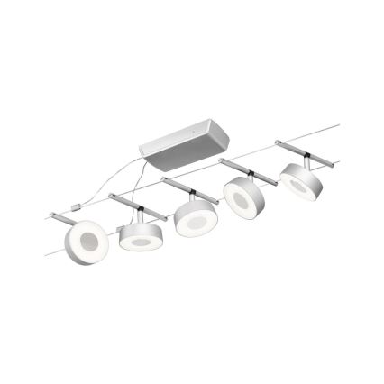 Paulmann 94475 - JUEGO 5xLED/5W Foco para sistema de rieles CIRCLE 230V cromo mate