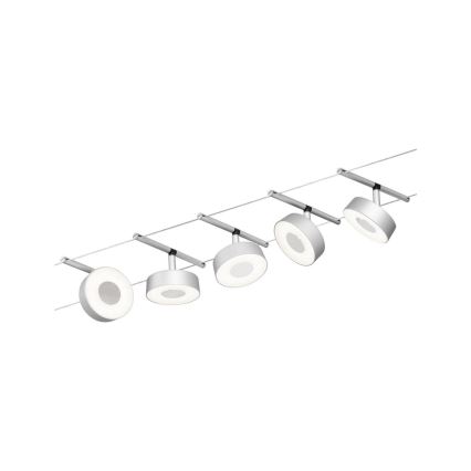Paulmann 94475 - JUEGO 5xLED/5W Foco para sistema de rieles CIRCLE 230V cromo mate