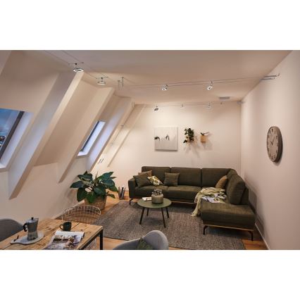 Paulmann 94481 - Juego de 5 focos LED 4,8 W para sistema de cable FRAME 230V, negro