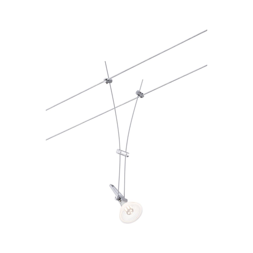 Paulmann 94487 - 1xGU5,3/50W Foco para sistema de rieles COMET 230V cromo mate