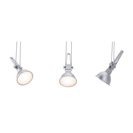 Paulmann 94487 - 1xGU5,3/50W Foco para sistema de rieles COMET 230V cromo mate