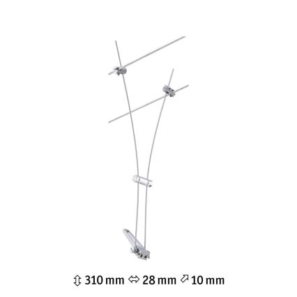 Paulmann 94487 - 1xGU5,3/50W Foco para sistema de rieles COMET 230V cromo mate