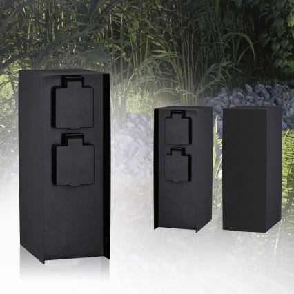 Paulmann 94657 - Columna de enchufes exterior RIO 2Z SCHUKO 230V IP44