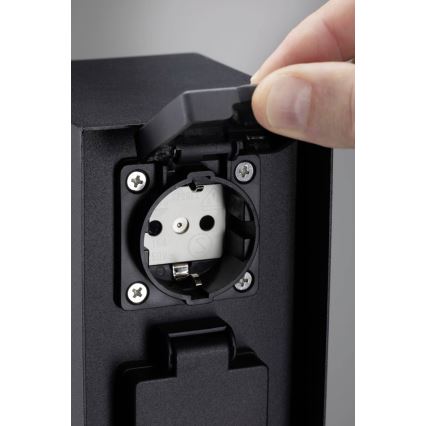 Paulmann 94657 - Columna de enchufes exterior RIO 2Z SCHUKO 230V IP44
