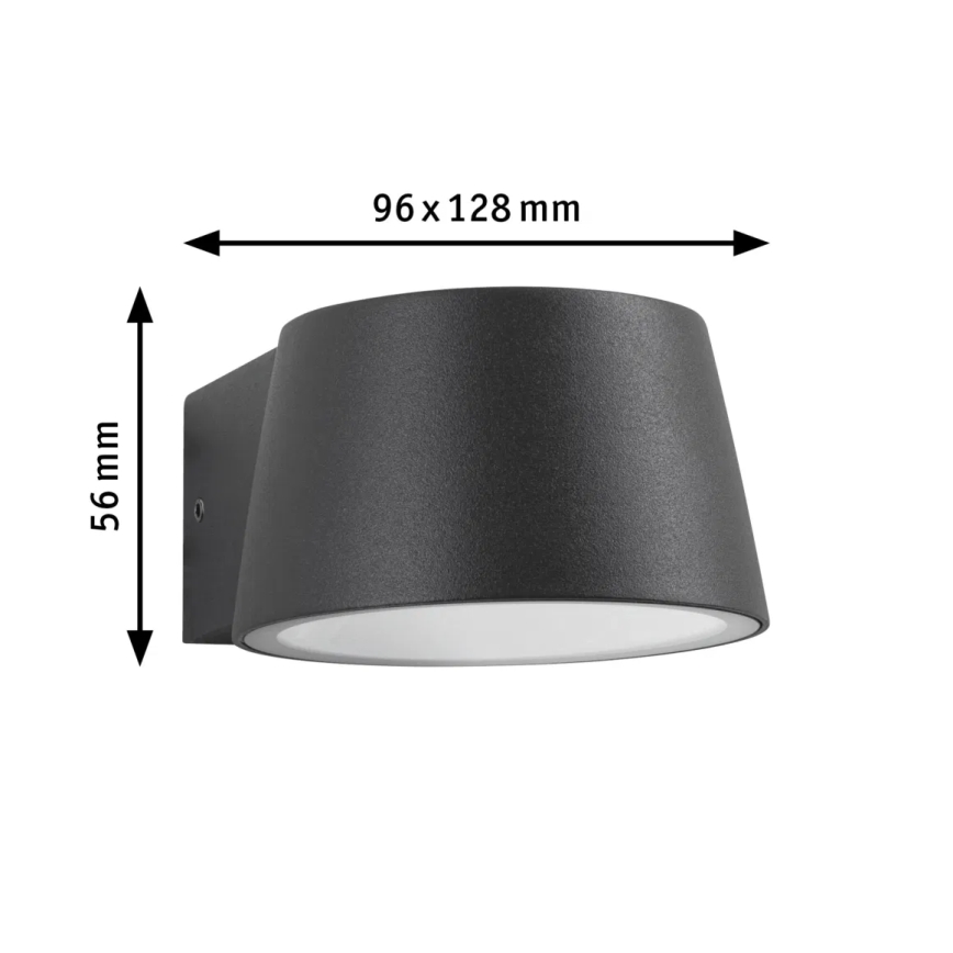 Paulmann 94713 - LED/6W IP44 Aplique de exterior CAPERA 230V