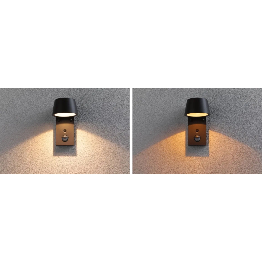 Paulmann 94714 - LED/6W IP44 Aplique para exterior con sensor CAPERA 230V 2200/3000K