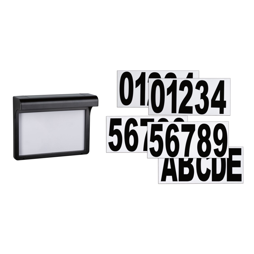 Paulmann 95388 - LED/0,05W IP44 Número de casa solar con sensor DAYTON 4,8V