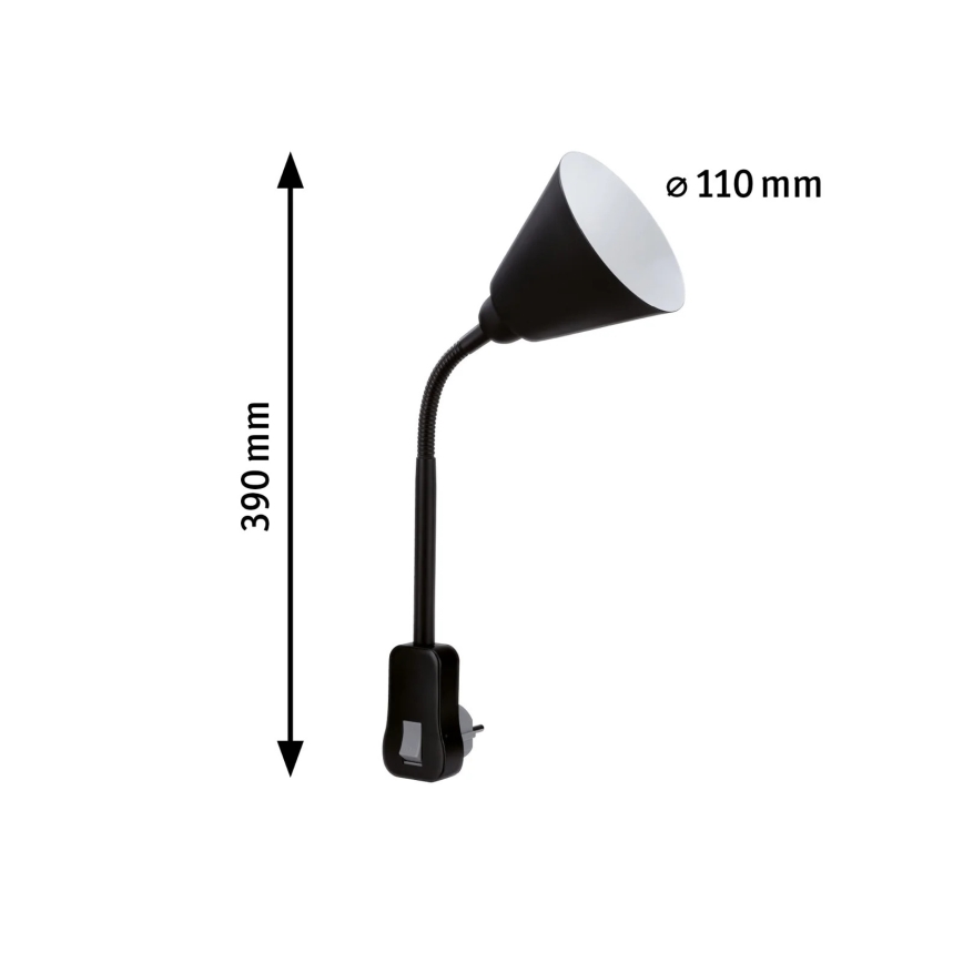 Paulmann 95427 - 1xE14/20W Aplique flexible JUNUS con enchufe 230V