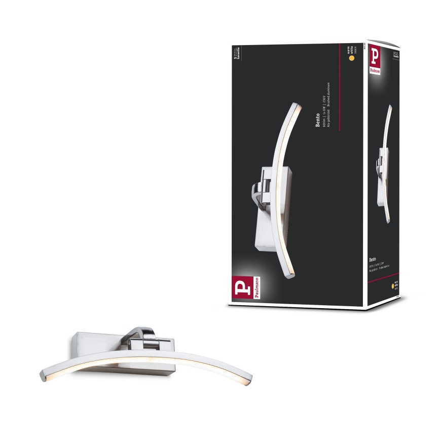 Paulmann 95556 - LED/6W Lámpara para cuadros BENTO 230V 30 cm cromo mate