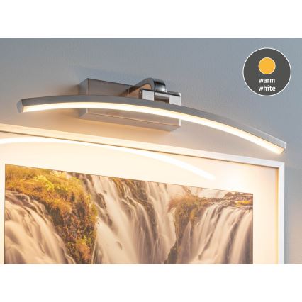 Paulmann 95557 - Lámpara para cuadros BENTO, LED 8,5 W, 230 V, 40 cm, cromo mate