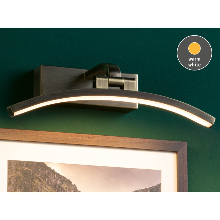 Paulmann 95559 - Lámpara para cuadros BENTO LED/6W 230V 30 cm latón