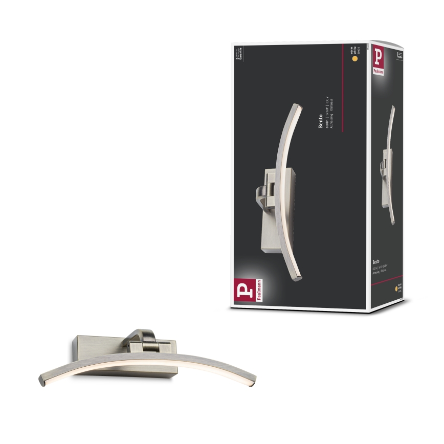Paulmann 95559 - Lámpara para cuadros BENTO LED/6W 230V 30 cm latón