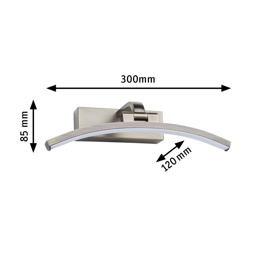 Paulmann 95559 - Lámpara para cuadros BENTO LED/6W 230V 30 cm latón