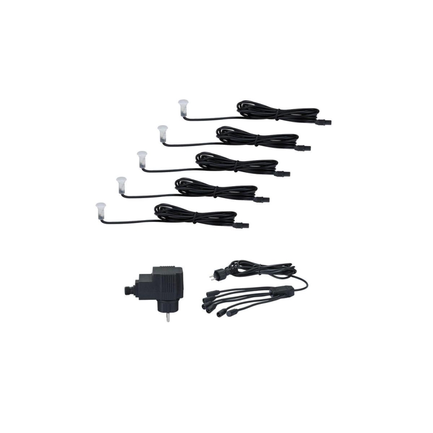 Paulmann 98891 - SET 5X LED/0,16W IP67 Lámpara empotrable de exterior MICRO 230V