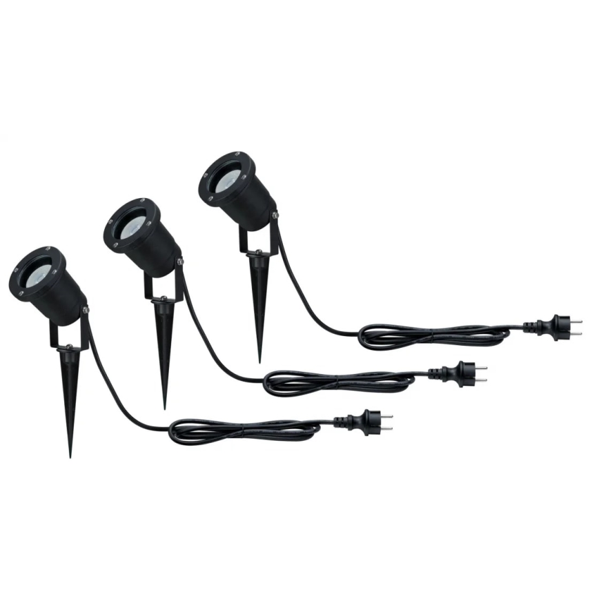 Paulmann 98897 - JUEGO 3xLED GU10/3,5W IP65 Lámpara de exterior 230V