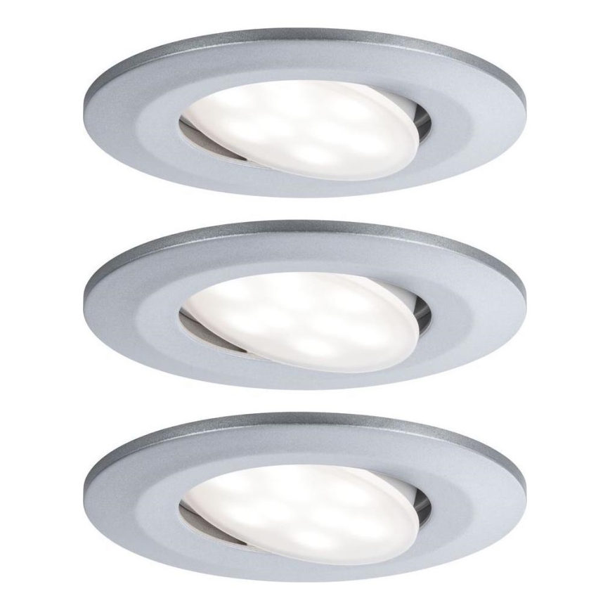 Paulmann 99933 - SET 3x LED/5,2W IP65 Lámpara empotrable regulable para el baño 230V