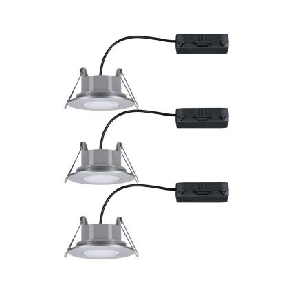 Paulmann 99933 - SET 3x LED/5,2W IP65 Lámpara empotrable regulable para el baño 230V