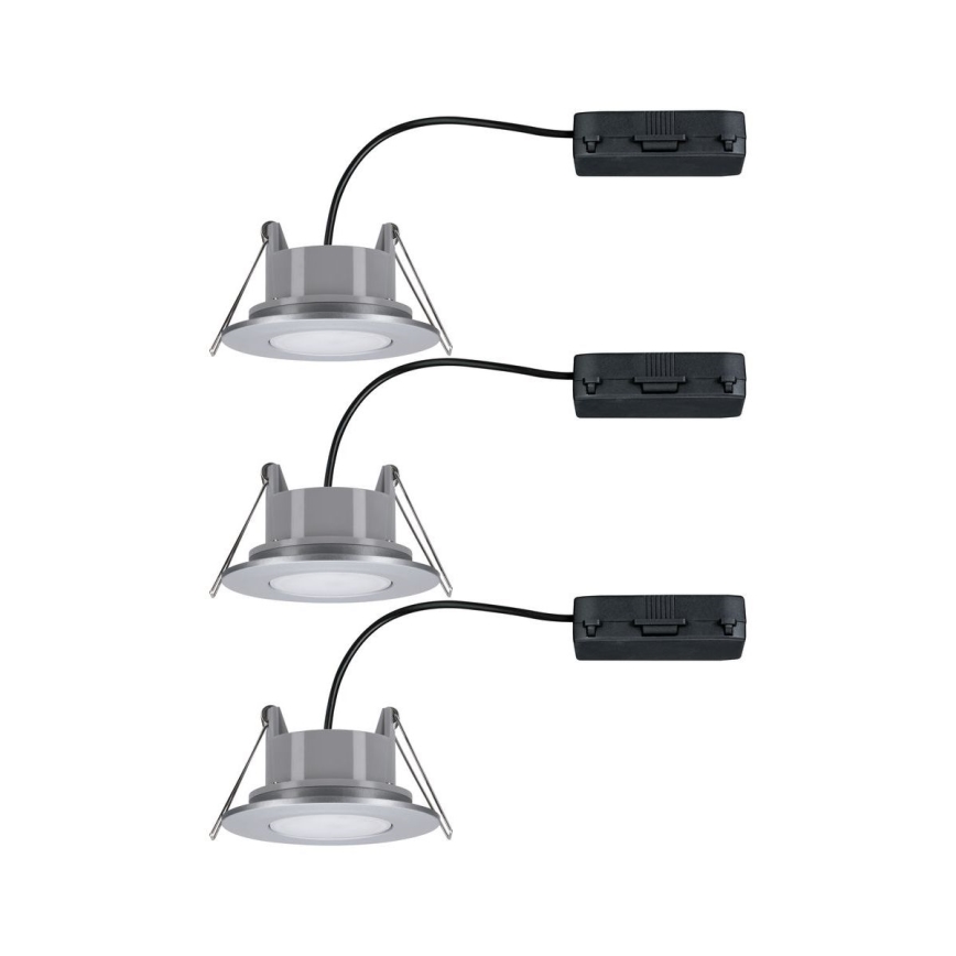 Paulmann 99933 - SET 3x LED/5,2W IP65 Lámpara empotrable regulable para el baño 230V