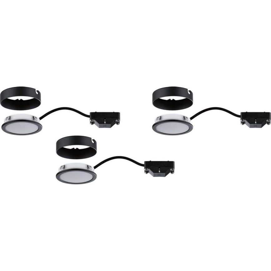 Paulmann 99990 - SET 3xLED/3,5W Iluminación de muebles PUKK 230V