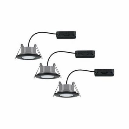 Paulmann 99991 - SET 3xLED/6W IP65 Lámpara empotrable de baño CALLA 230V