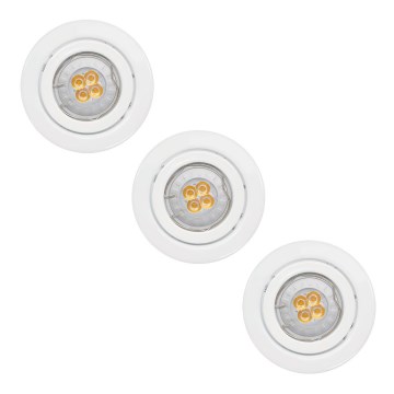 Paulmann - Nice Price 3323 - SET 3x Iluminación LED empotrada de techo 3xGU10/3,5W/230V
