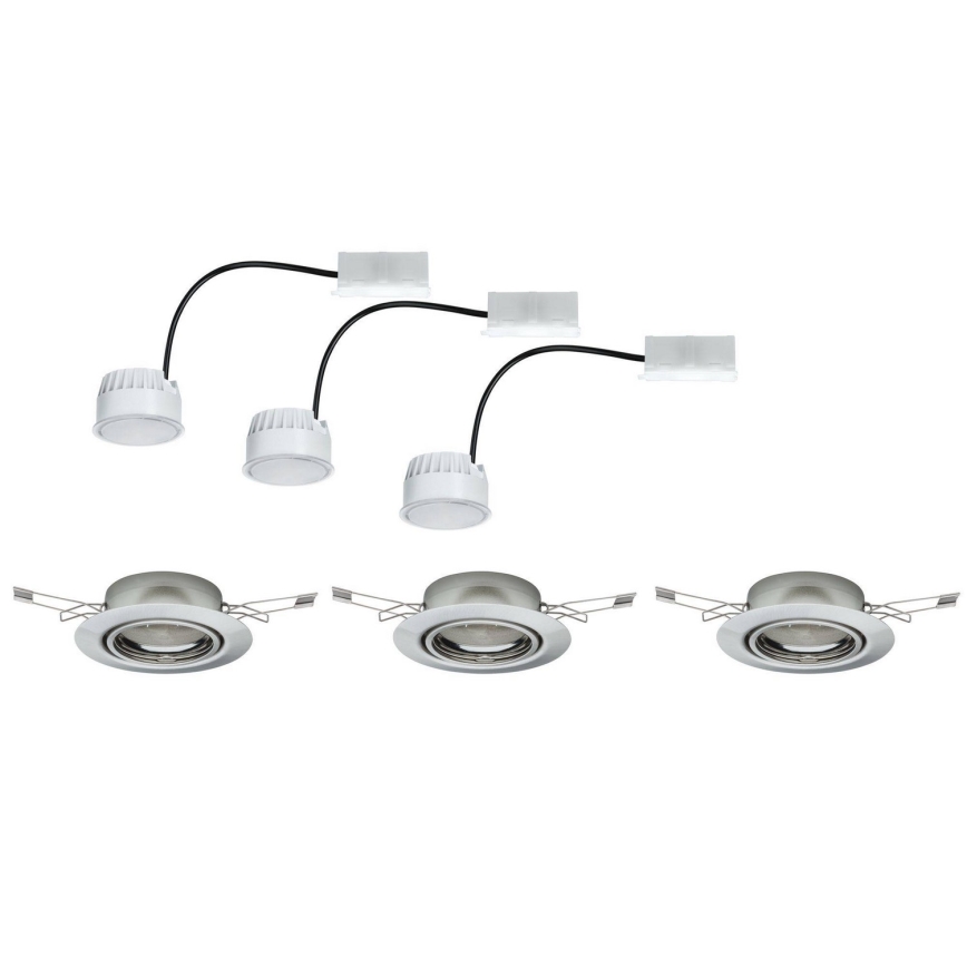 Paulmann - TIP 3974 - SET 3xLED/4,9W Lámpara empotrada COIN 230V