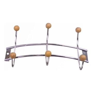 Percha de pared 11,5x21 cm cromo brillante
