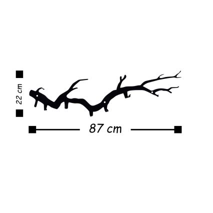 Percha de pared 22x87 cm ramal