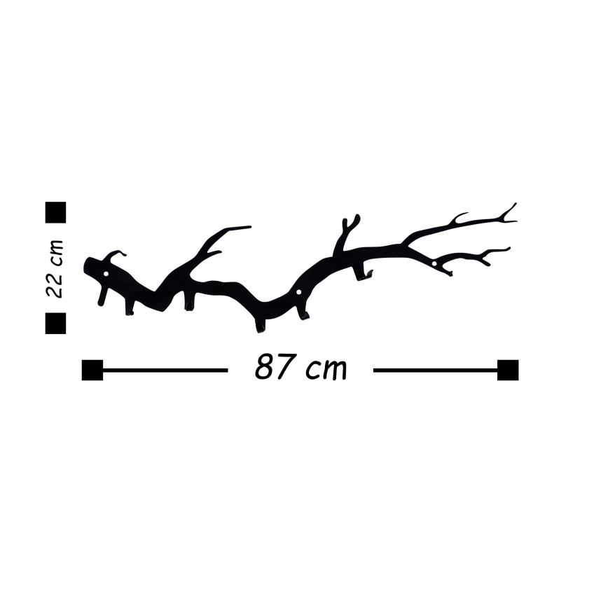 Percha de pared 22x87 cm ramal