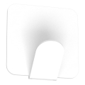Percha de pared 4x4 cm blanco
