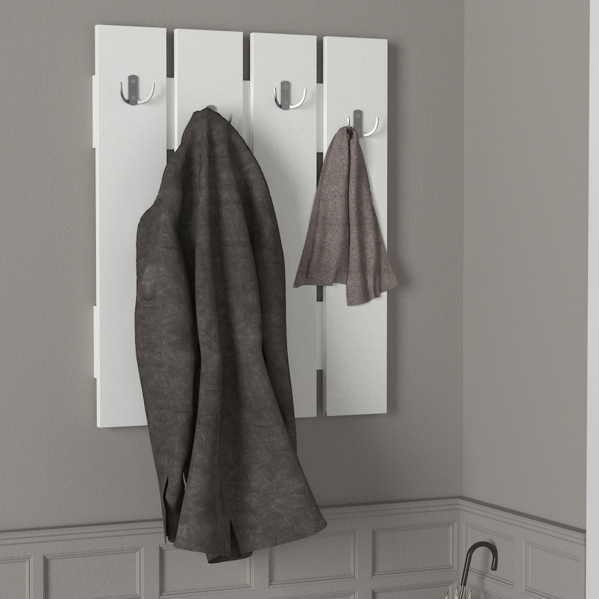 Percha de pared ANITA 80x64,7 cm blanco