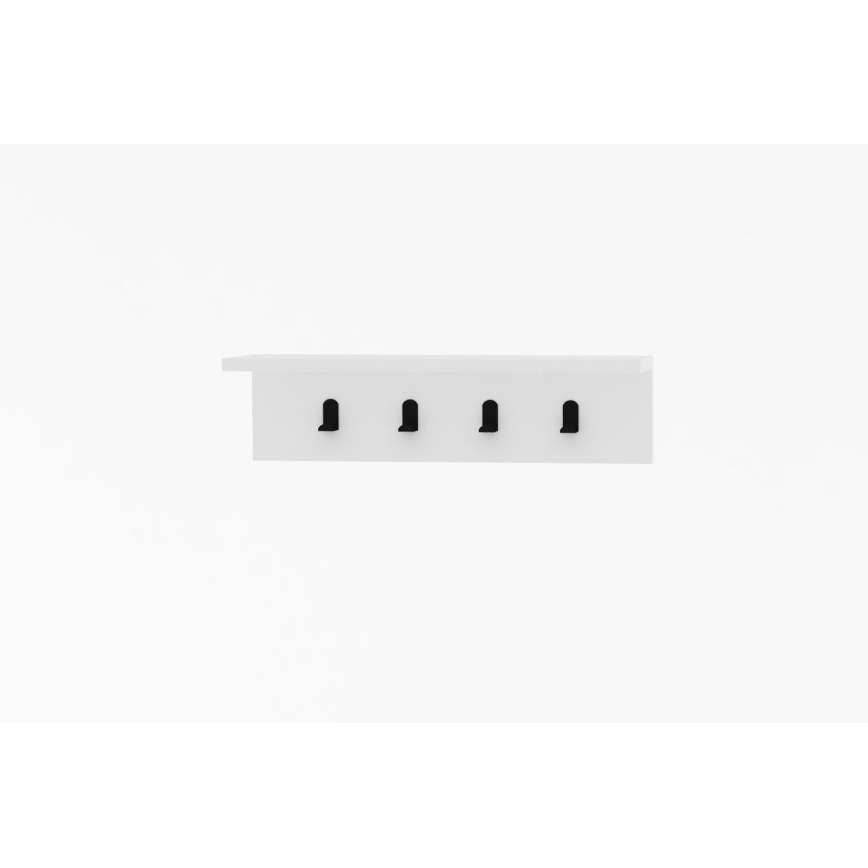 Percha de pared AYLA 14,5x60 cm blanco