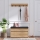 Percha de pared BOBY 15x80 cm + zapatero 42x80 cm marrón/negro