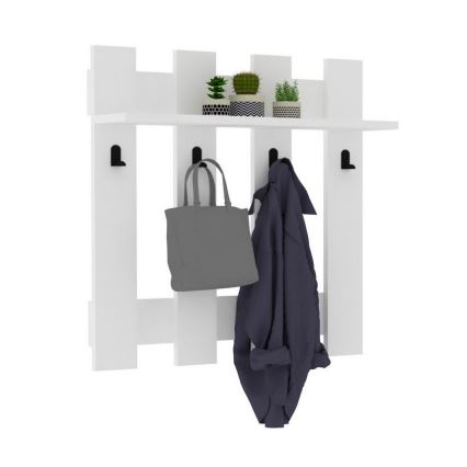 Percha de pared CARINA 70x70 cm blanco