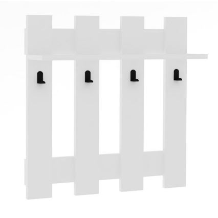 Percha de pared CARINA 70x70 cm blanco